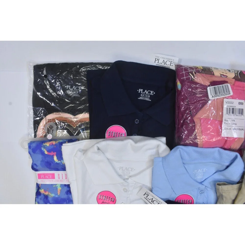 The Childrens Place Lot Of 12 Girls Size Large 10/12 Mixed Season Tops Bottoms